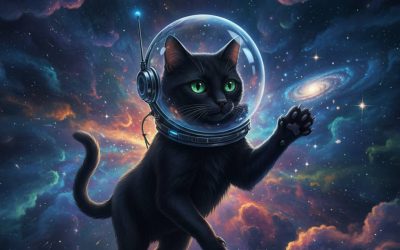 Cosmic Paws: The Feline Voyager